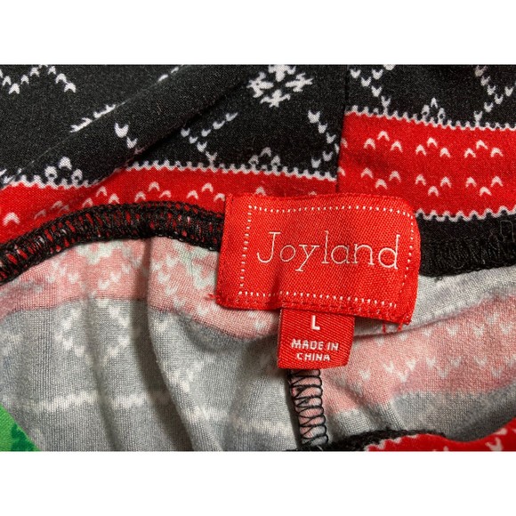 Joyland Pajama Bottoms 2 Pair Snowflake/Dog Stretch Women's Size Large - Picture 4 of 8